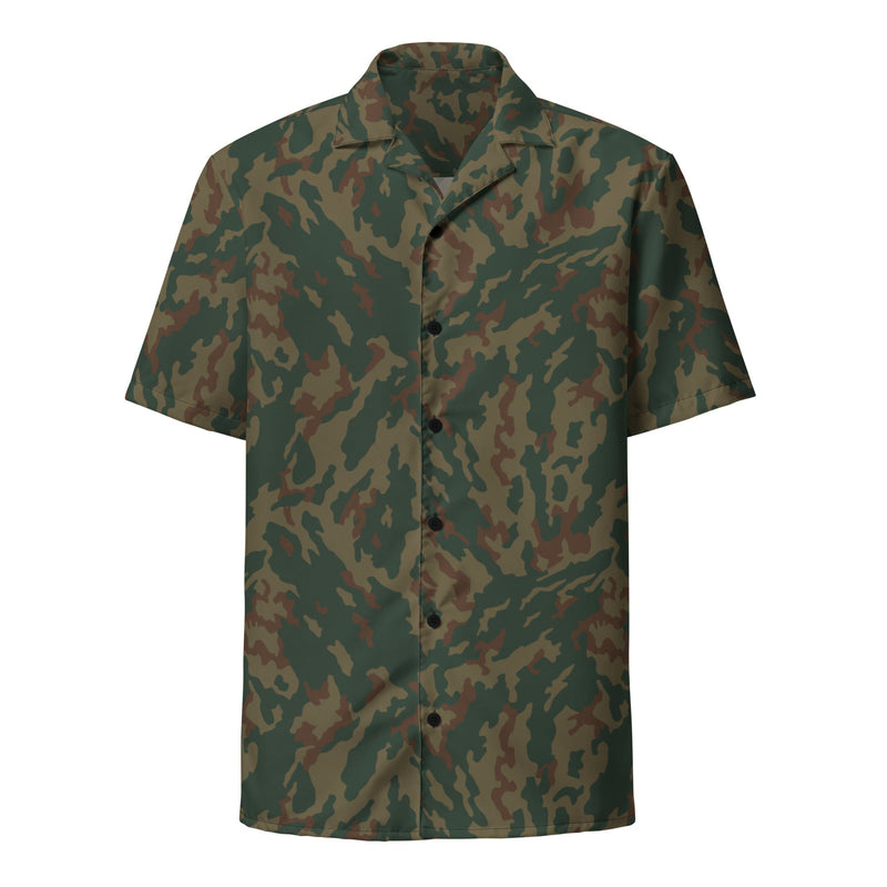 Barvikha Mountain Russian CAMO Unisex Short-Sleeve Button Shirt - Button-Up