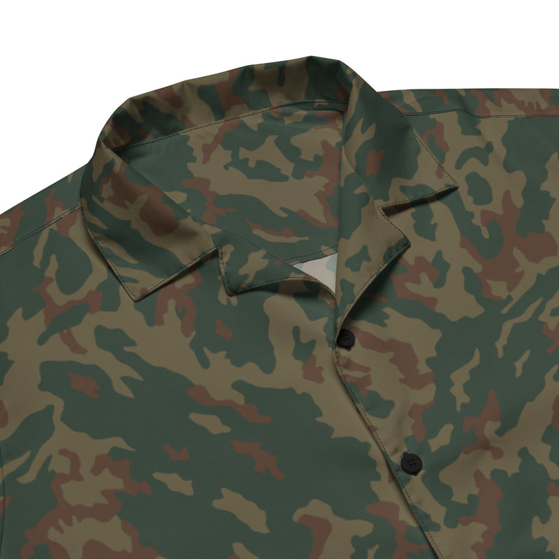 Barvikha Mountain Russian CAMO Unisex Short-Sleeve Button Shirt - Button-Up