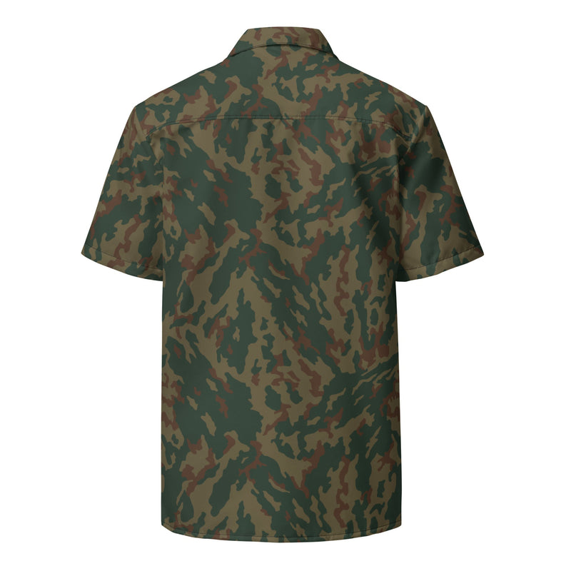 Barvikha Mountain Russian CAMO Unisex Short-Sleeve Button Shirt - Button-Up