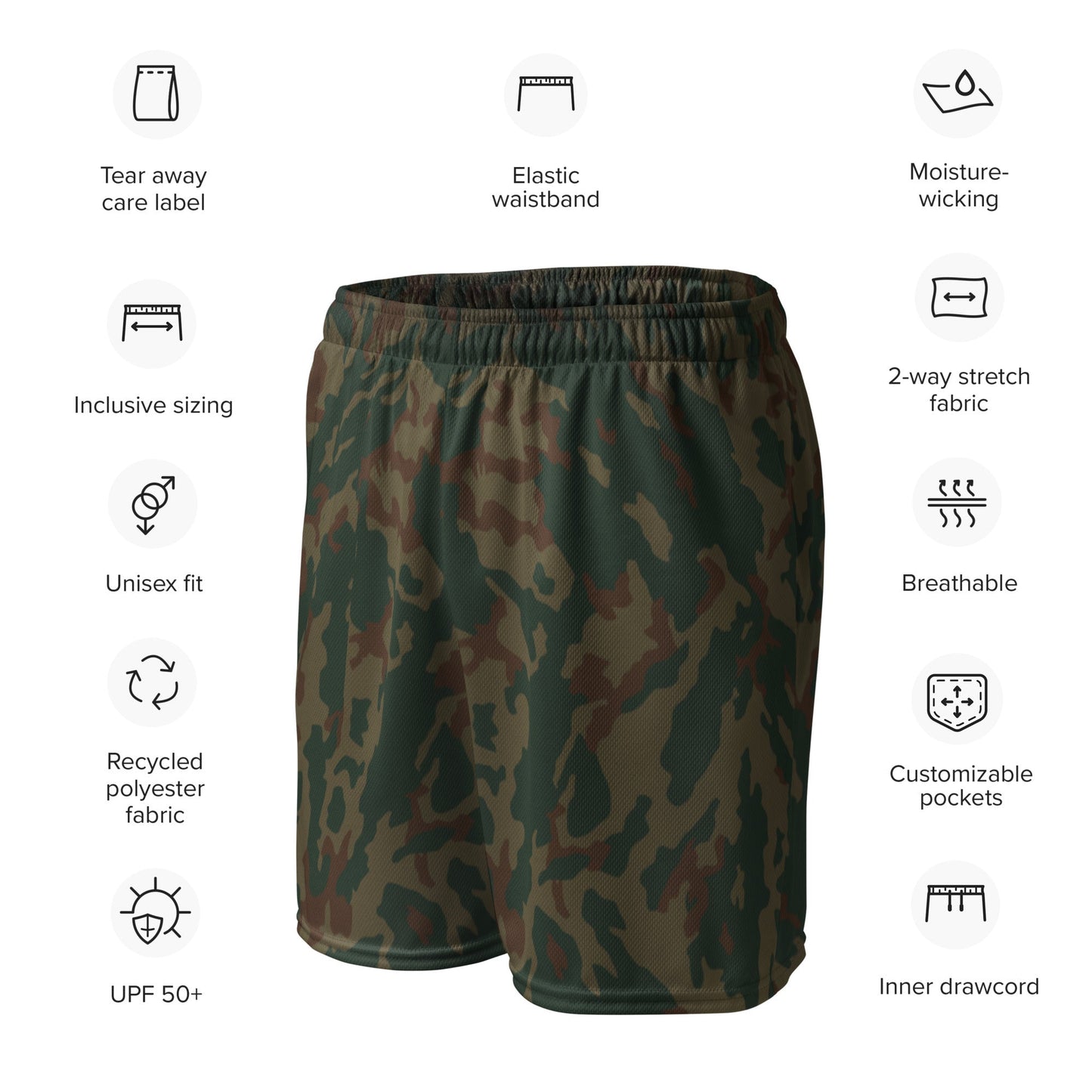 Russian Barvikha Mountain CAMO Unisex mesh shorts - Mesh Shorts