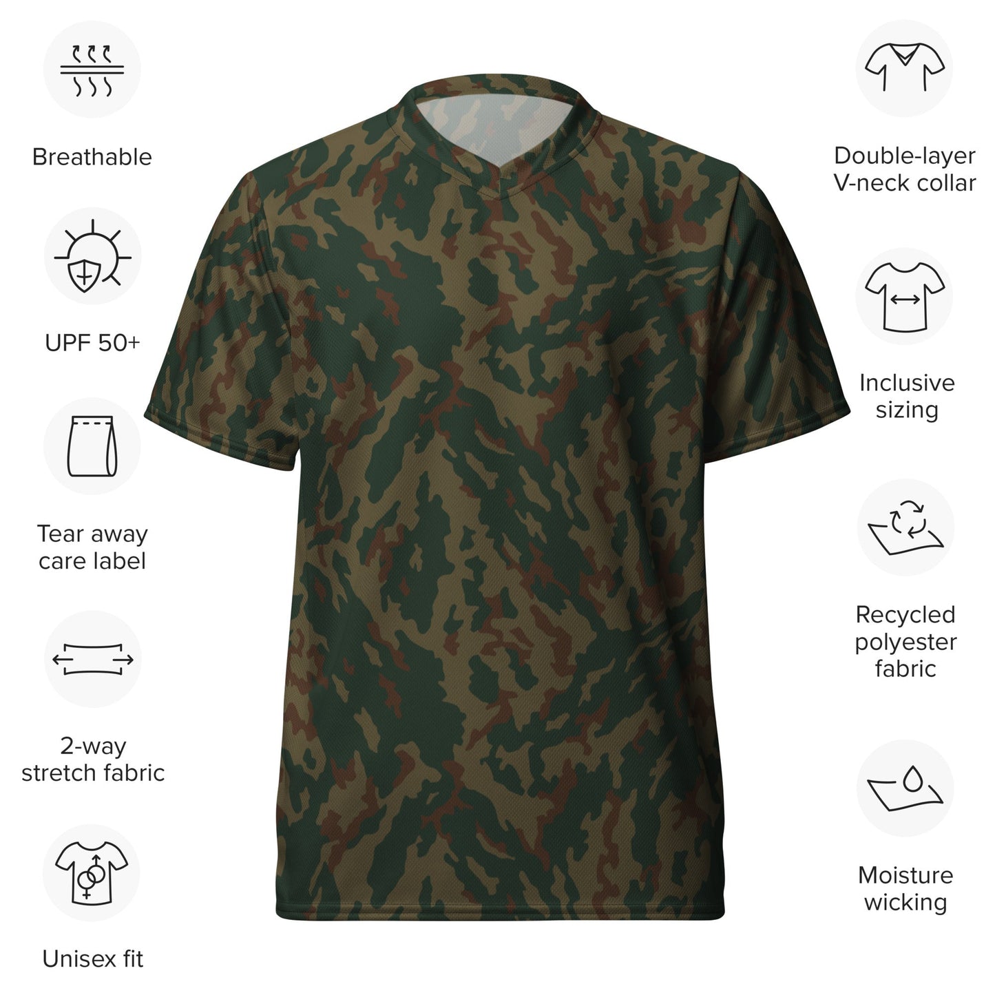 Russian Barvikha Mountain CAMO Unisex Sports Jersey