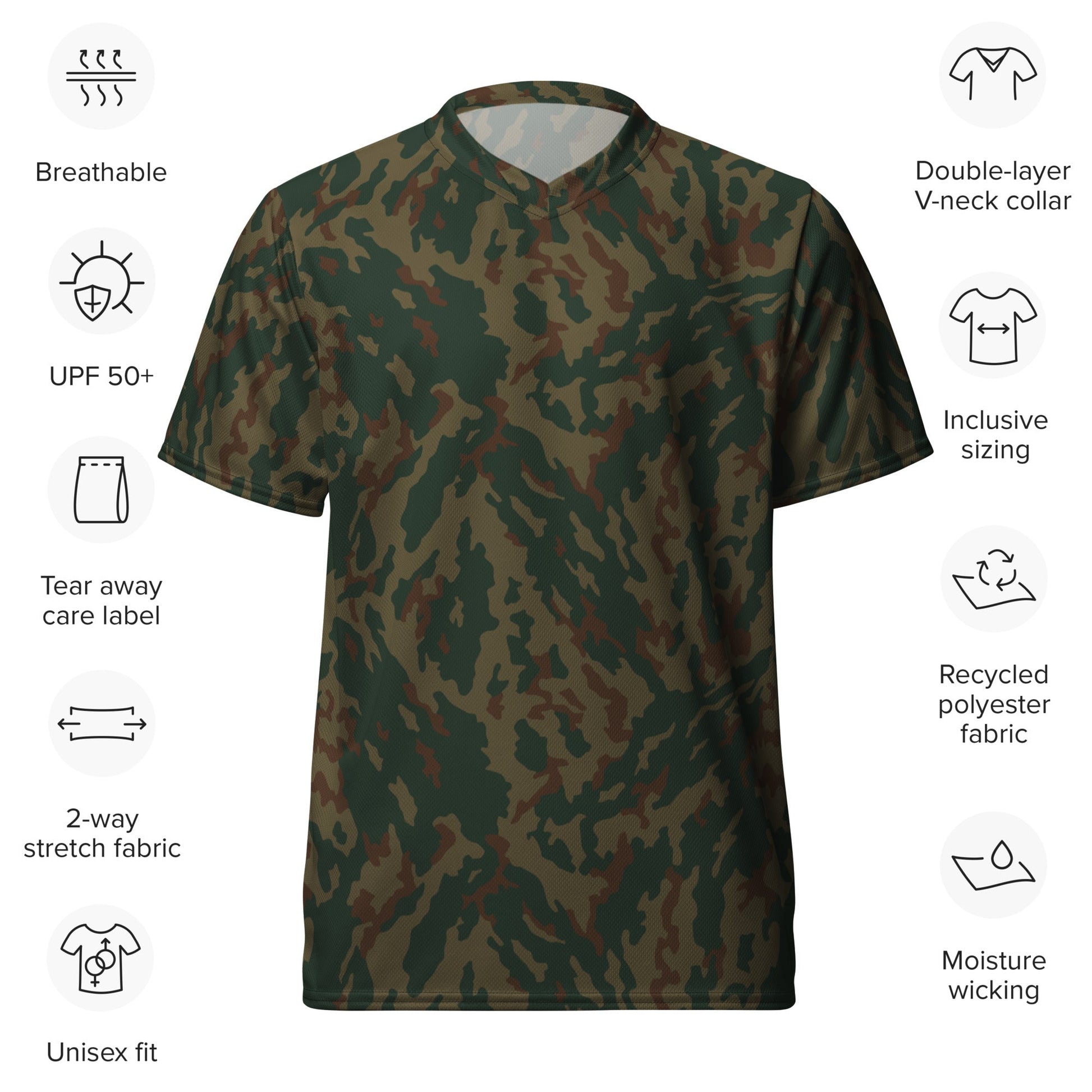 Russian Barvikha Mountain CAMO Unisex Sports Jersey