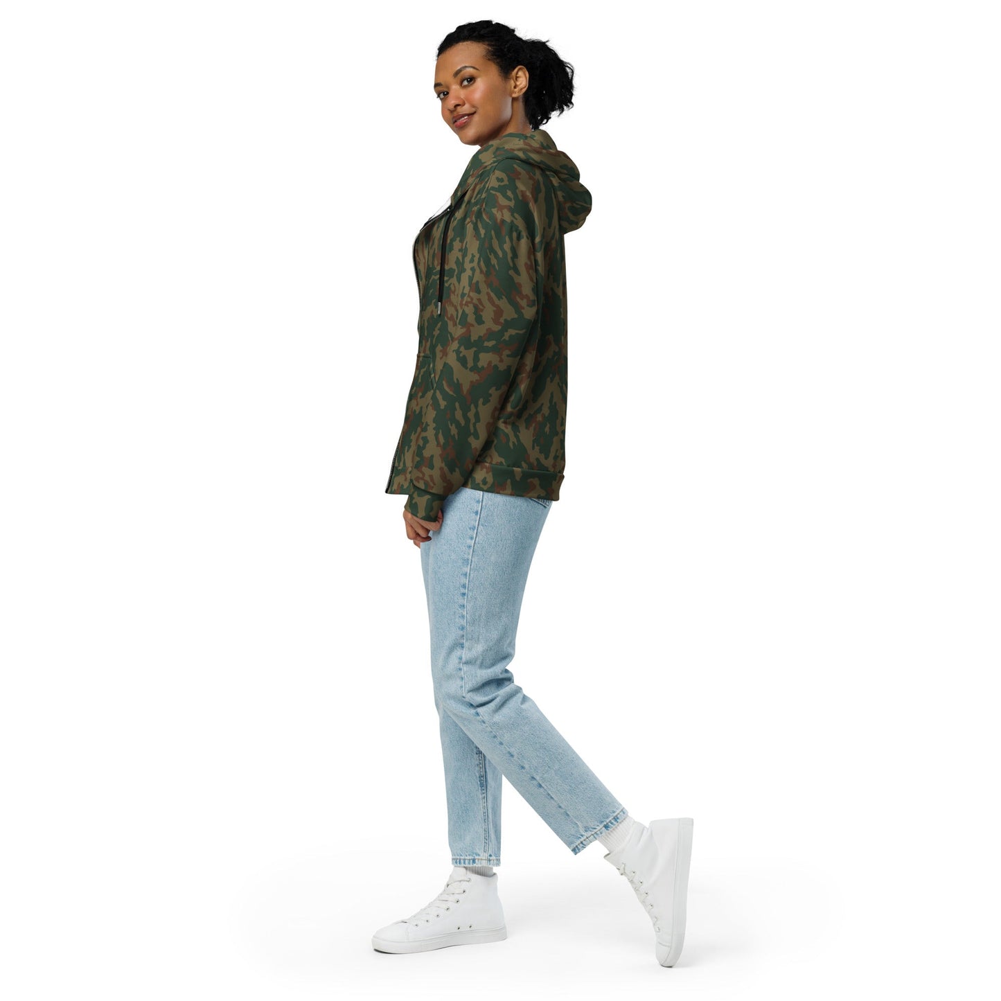 Russian Barvikha Mountain CAMO Unisex Zip Hoodie