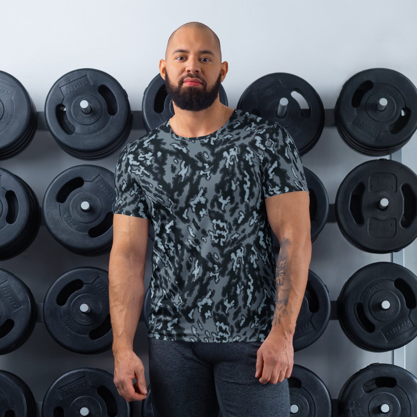 Russian Barvikha Night CAMO Mens athletic t-shirt - XS - Athletic T-Shirts