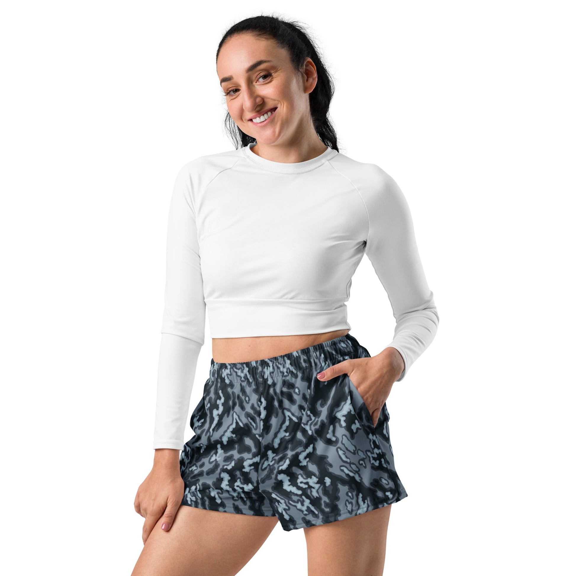 Russian Barvikha Night CAMO Unisex Athletic Shorts