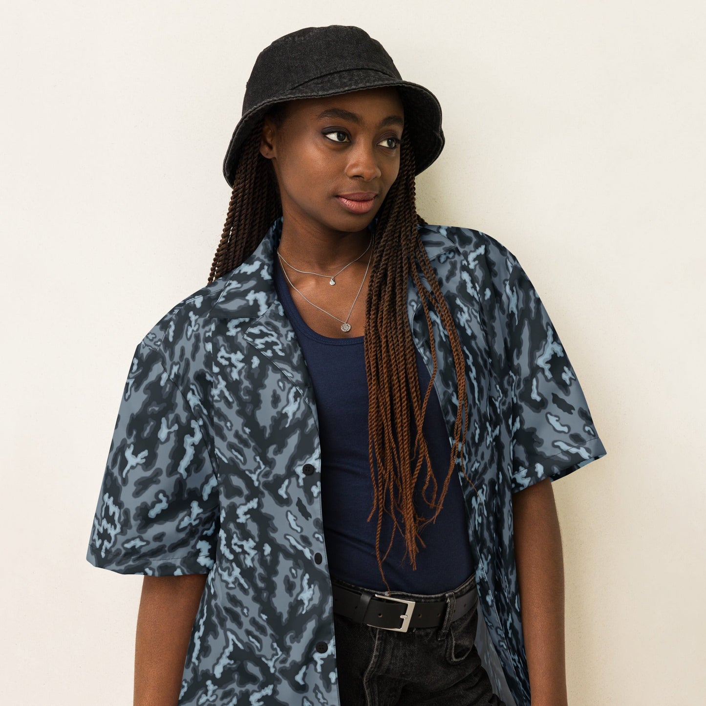 Russian Barvikha Night CAMO Unisex button shirt - Button Shirts