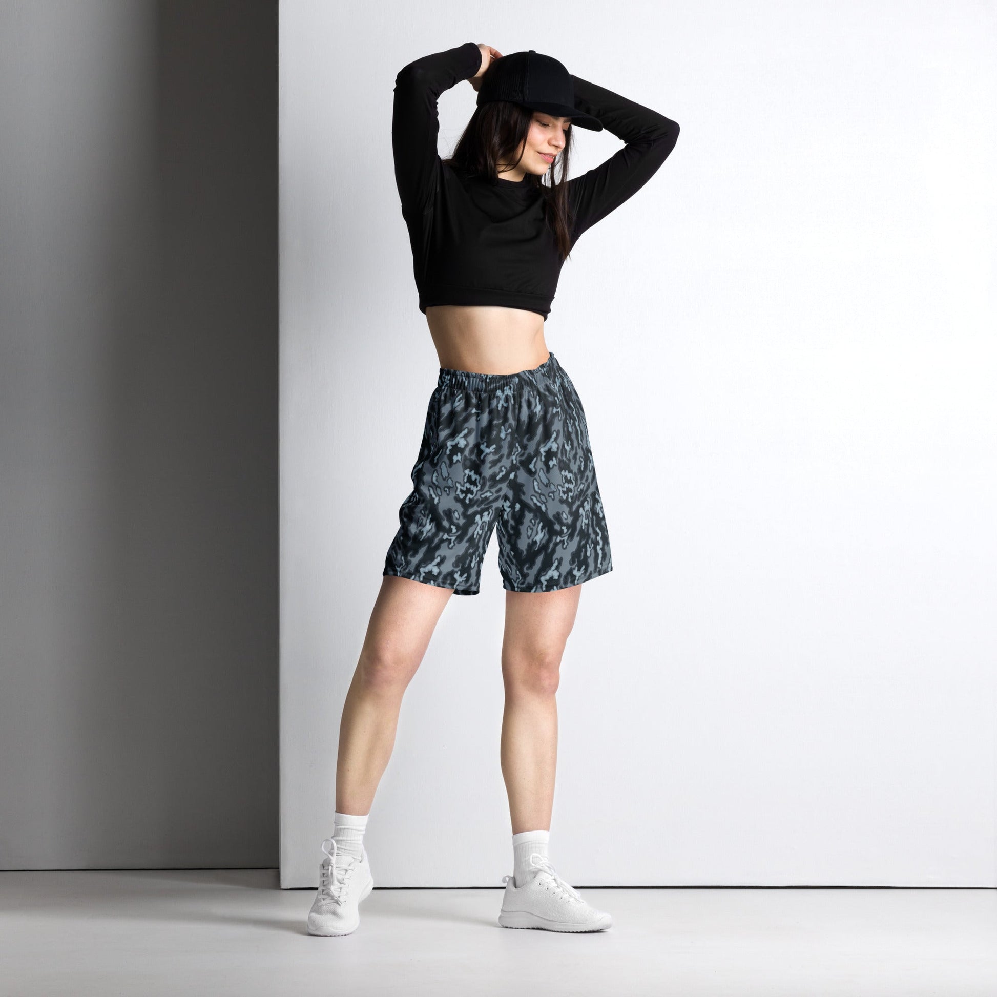 Russian Barvikha Night CAMO Unisex mesh shorts - Mesh Shorts