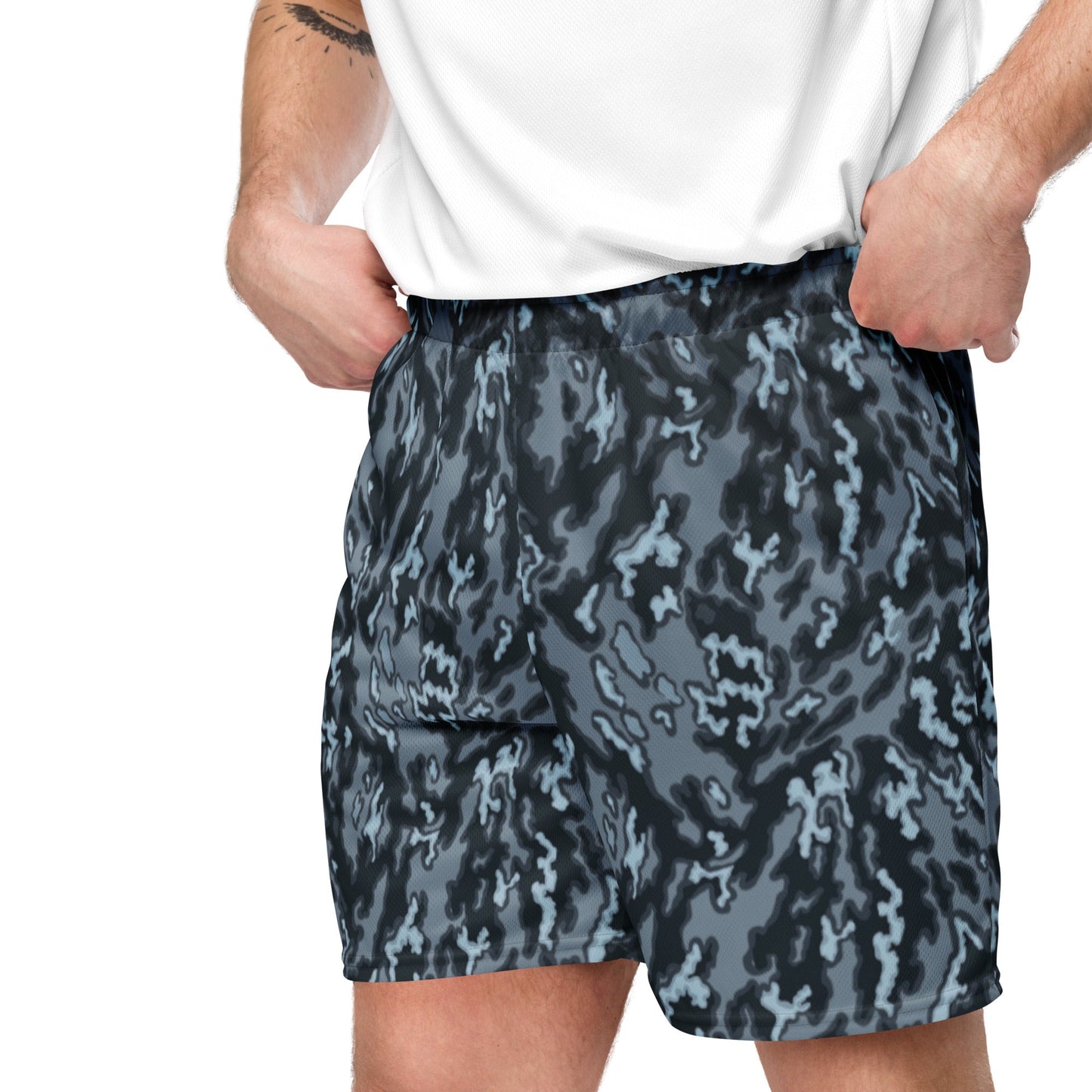 Russian Barvikha Night CAMO Unisex mesh shorts - Mesh Shorts
