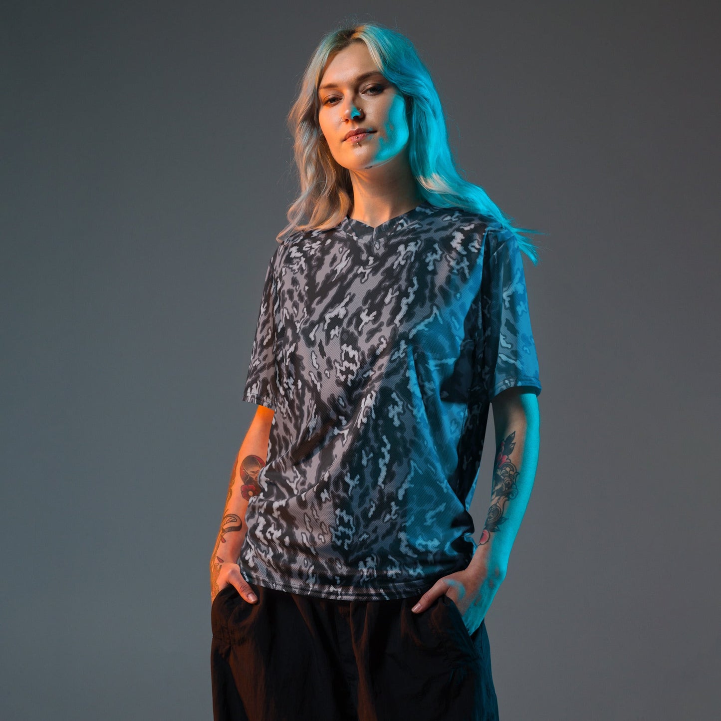 Russian Barvikha Night CAMO unisex sports jersey - Sports Jerseys