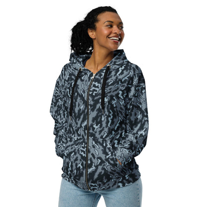Russian Barvikha Night CAMO Unisex Zip Hoodie