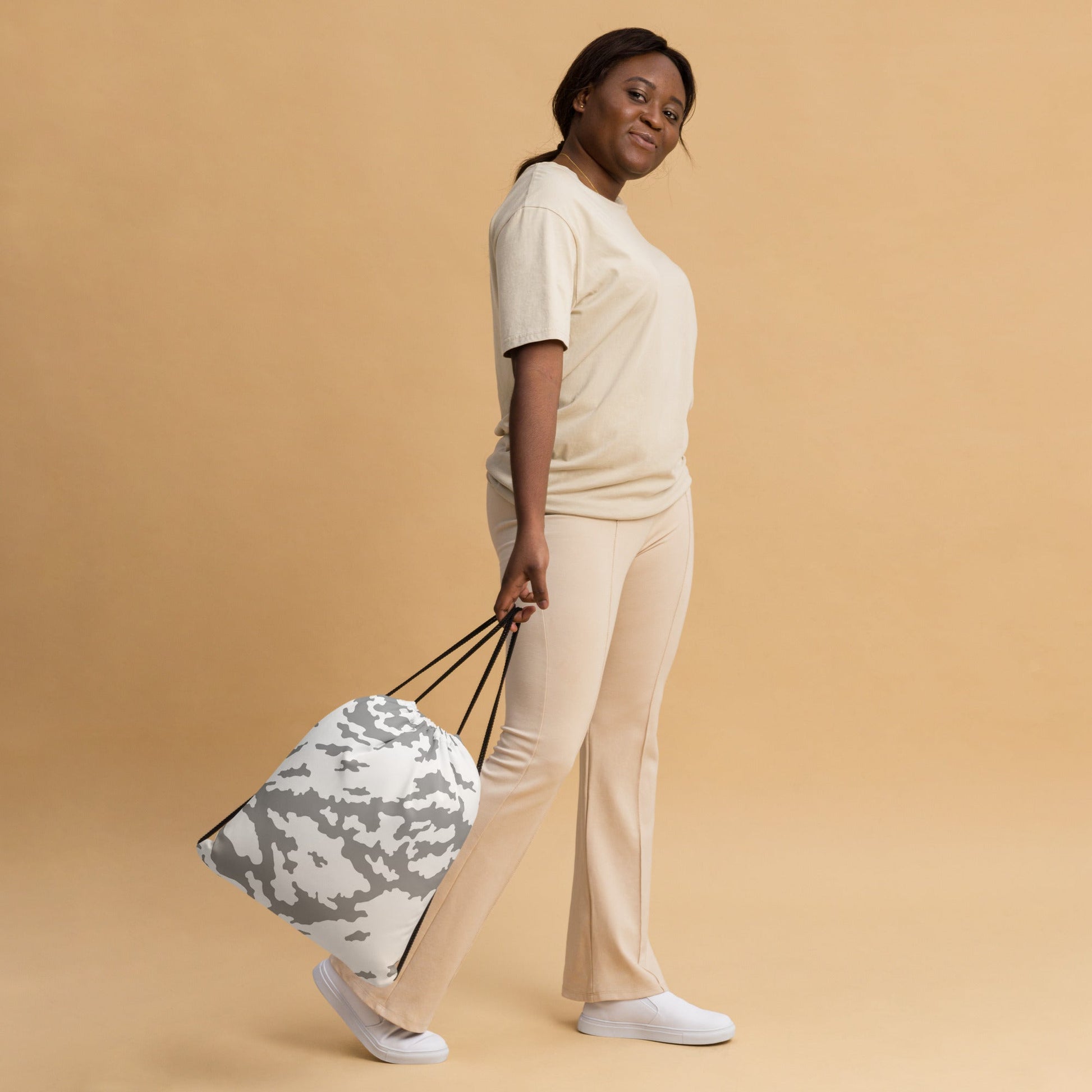 Russian Barvikha Red Dawn Snow Movie CAMO Drawstring Bag - Bags