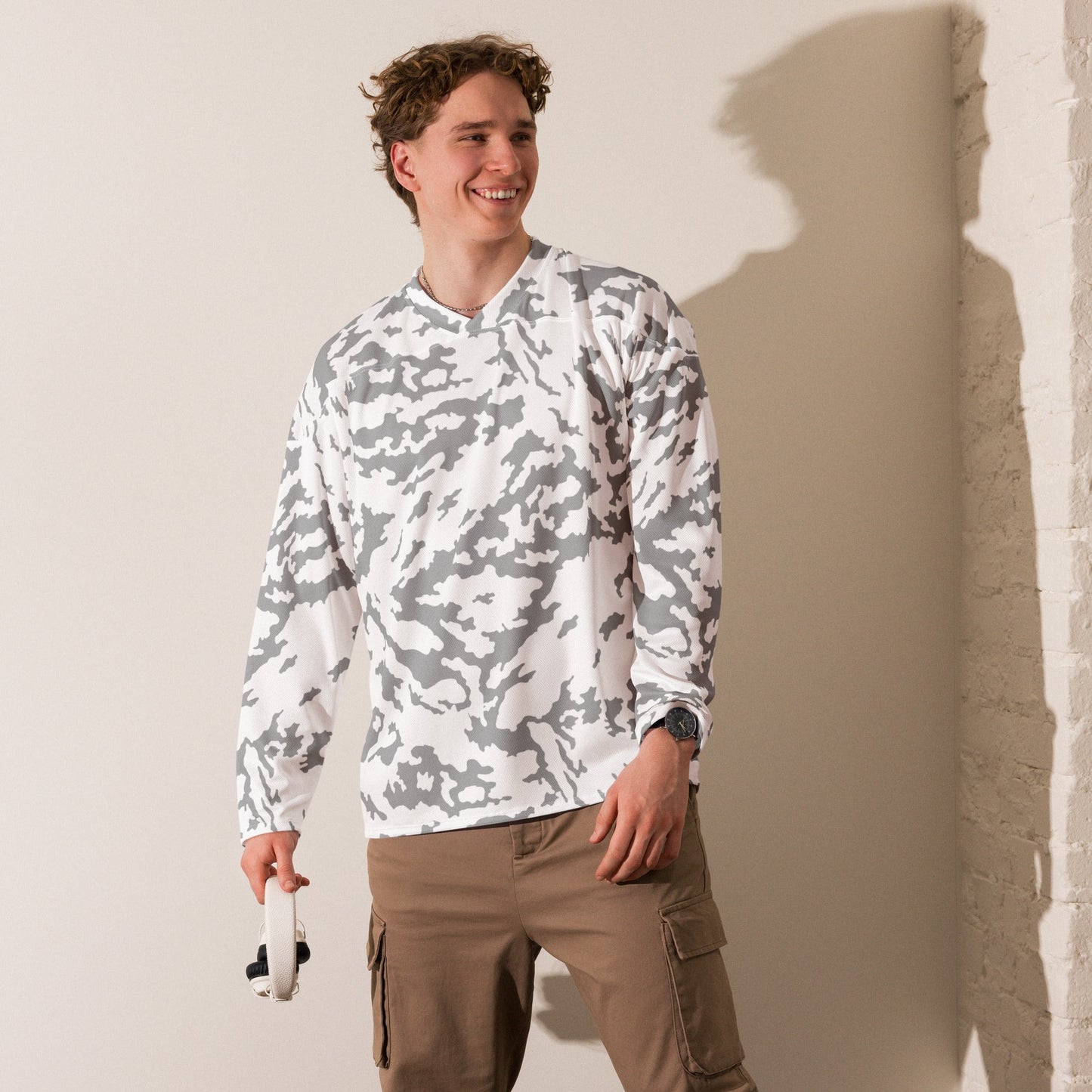 Russian Barvikha Red Dawn Snow Movie CAMO hockey fan jersey - Hockey Jerseys