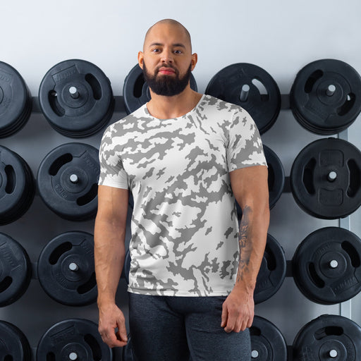 Barvikha Snow Russian CAMO Mens Athletic T-Shirt - XS