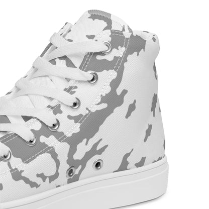 Russian Barvikha Red Dawn Snow Movie CAMO Mens high top canvas shoes - High Top Canvas Shoes