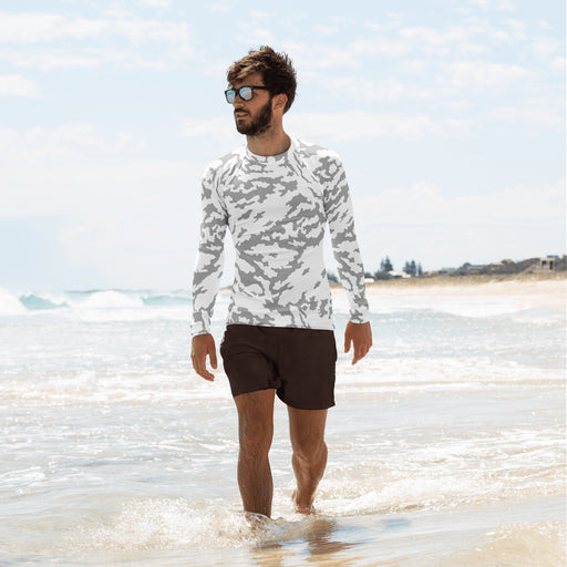 Barvikha Snow Russian CAMO Mens Long-sleeve Rash Guard - XS