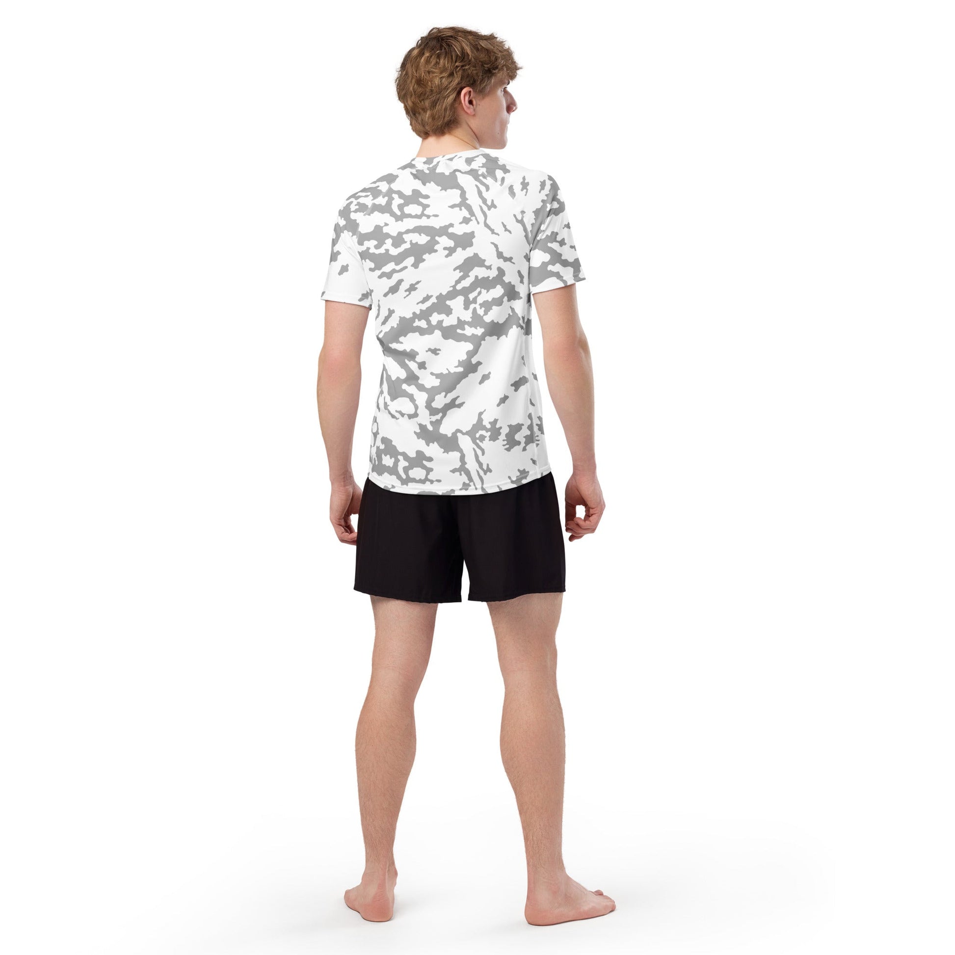 Russian Barvikha Red Dawn Snow Movie CAMO Mens Short-Sleeve Rash Guard