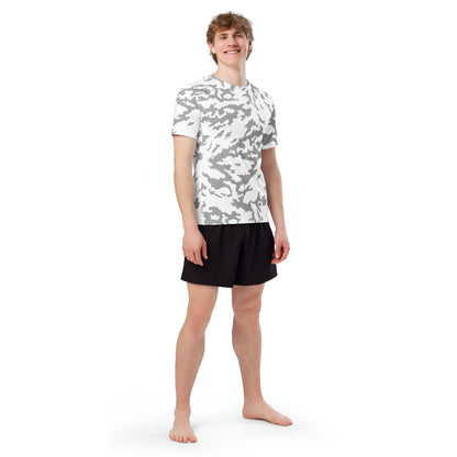 Russian Barvikha Red Dawn Snow Movie CAMO Mens Short-Sleeve Rash Guard