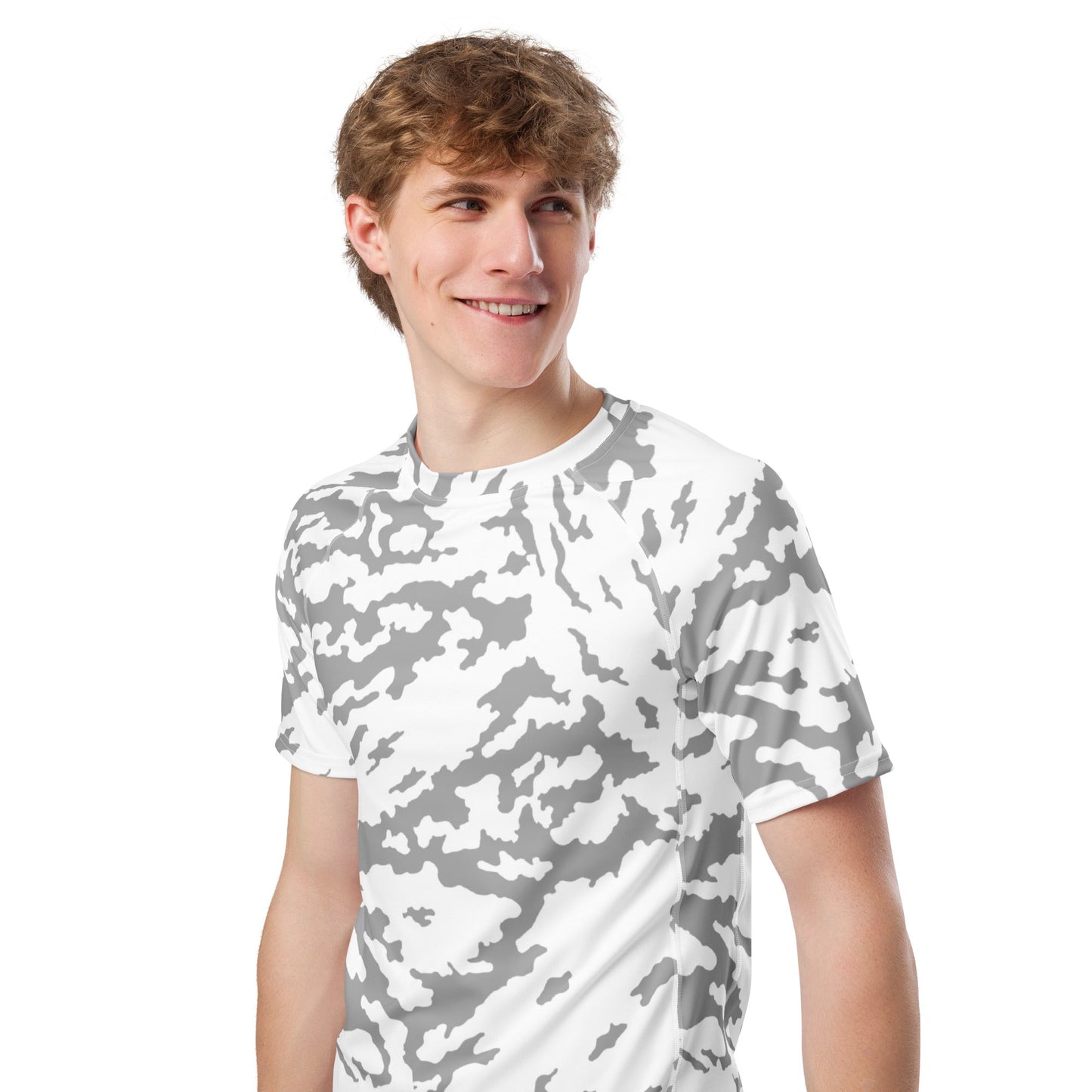 Russian Barvikha Red Dawn Snow Movie CAMO Mens Short-Sleeve Rash Guard