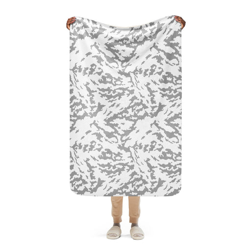 Barvikha Snow Russian CAMO Sherpa Blanket - 37″×57″
