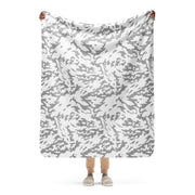 Barvikha Snow Russian CAMO Sherpa Blanket - 50″×60″