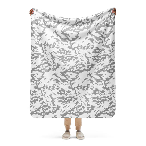 Barvikha Snow Russian CAMO Sherpa Blanket - 50″×60″