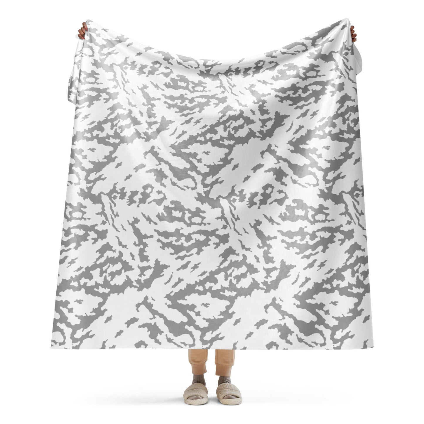 Russian Barvikha Red Dawn Snow Movie CAMO Sherpa blanket - 60″×80″ - Blankets