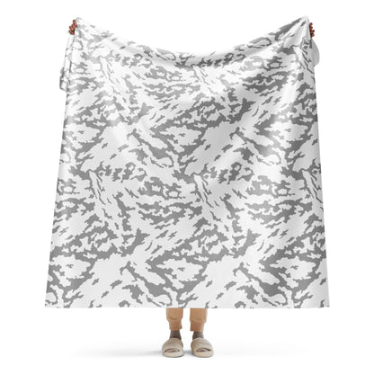Russian Barvikha Red Dawn Snow Movie CAMO Sherpa blanket - 60″×80″ - Blankets
