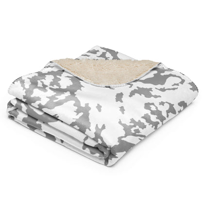 Russian Barvikha Red Dawn Snow Movie CAMO Sherpa blanket - Blankets