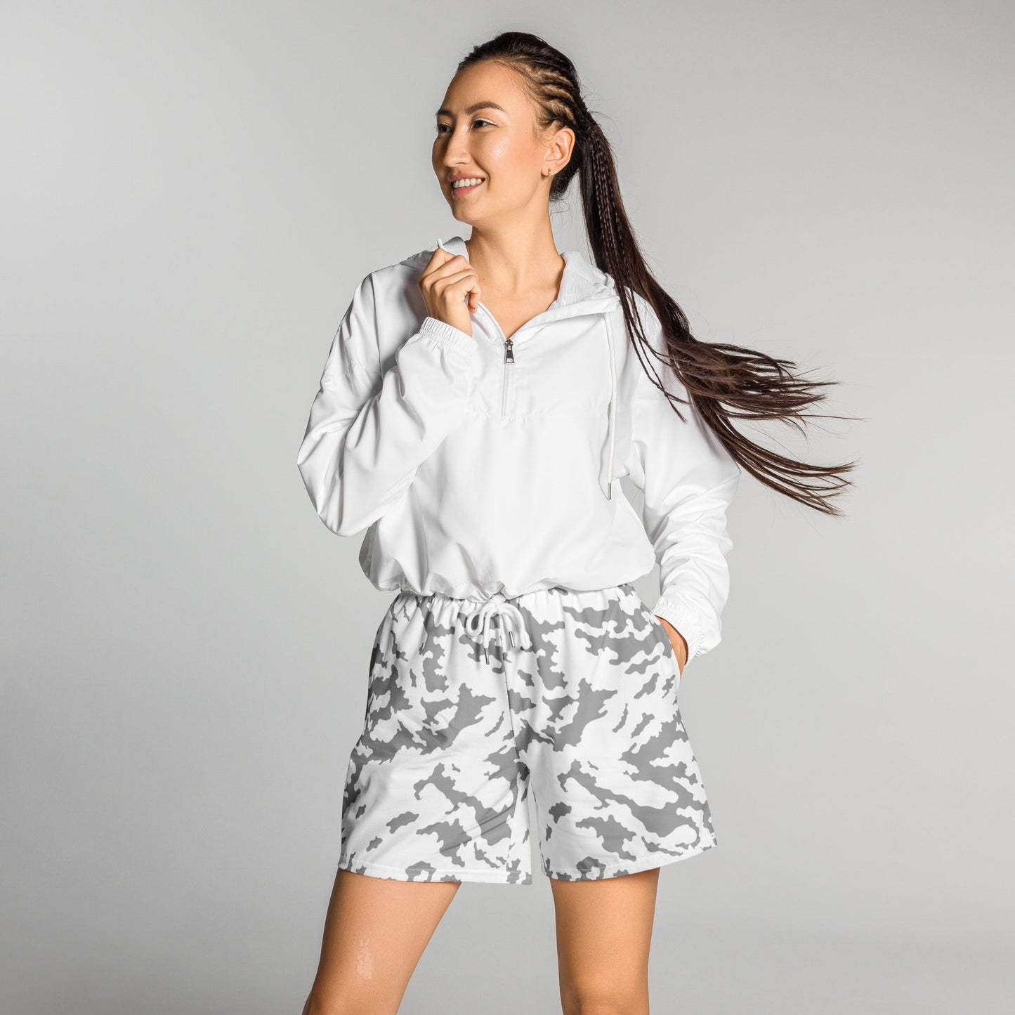 Russian Barvikha Red Dawn Snow Movie CAMO Unisex Athletic Long Shorts