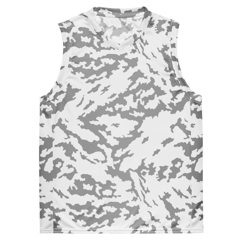 Barvikha Snow Russian CAMO Unisex Basketball Jersey