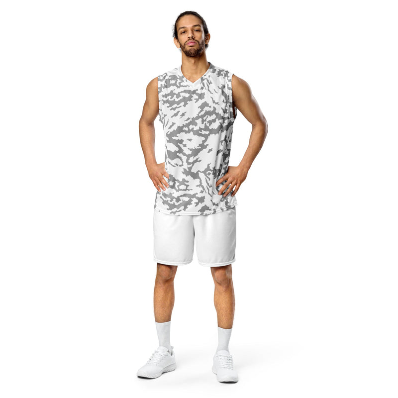 Barvikha Snow Russian CAMO Unisex Basketball Jersey