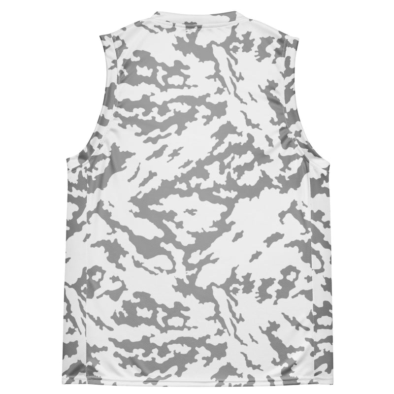 Barvikha Snow Russian CAMO Unisex Basketball Jersey