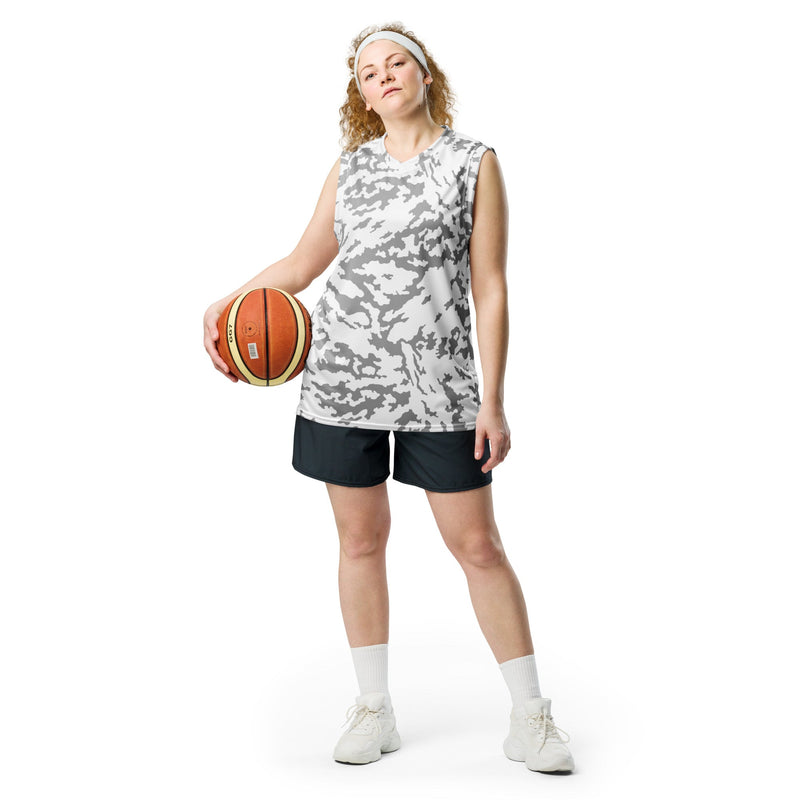 Barvikha Snow Russian CAMO Unisex Basketball Jersey