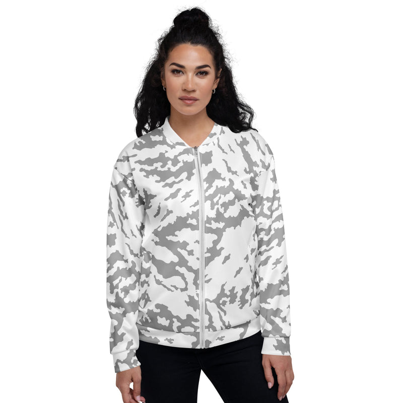 Barvikha Snow Russian CAMO Unisex Bomber Jacket