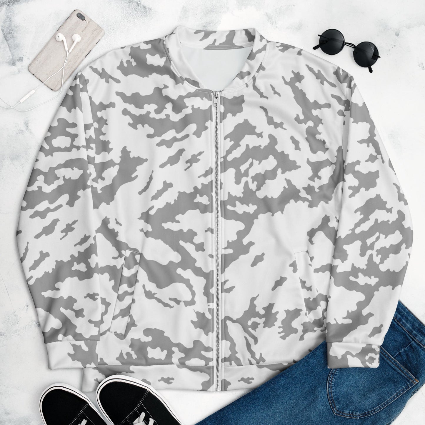 Russian Barvikha Red Dawn Snow Movie CAMO Unisex Bomber Jacket