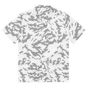 Barvikha Snow Russian CAMO Unisex Short-Sleeve Button Shirt - 2XS - Button-Up