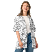 Barvikha Snow Russian CAMO Unisex Short-Sleeve Button Shirt - Button-Up