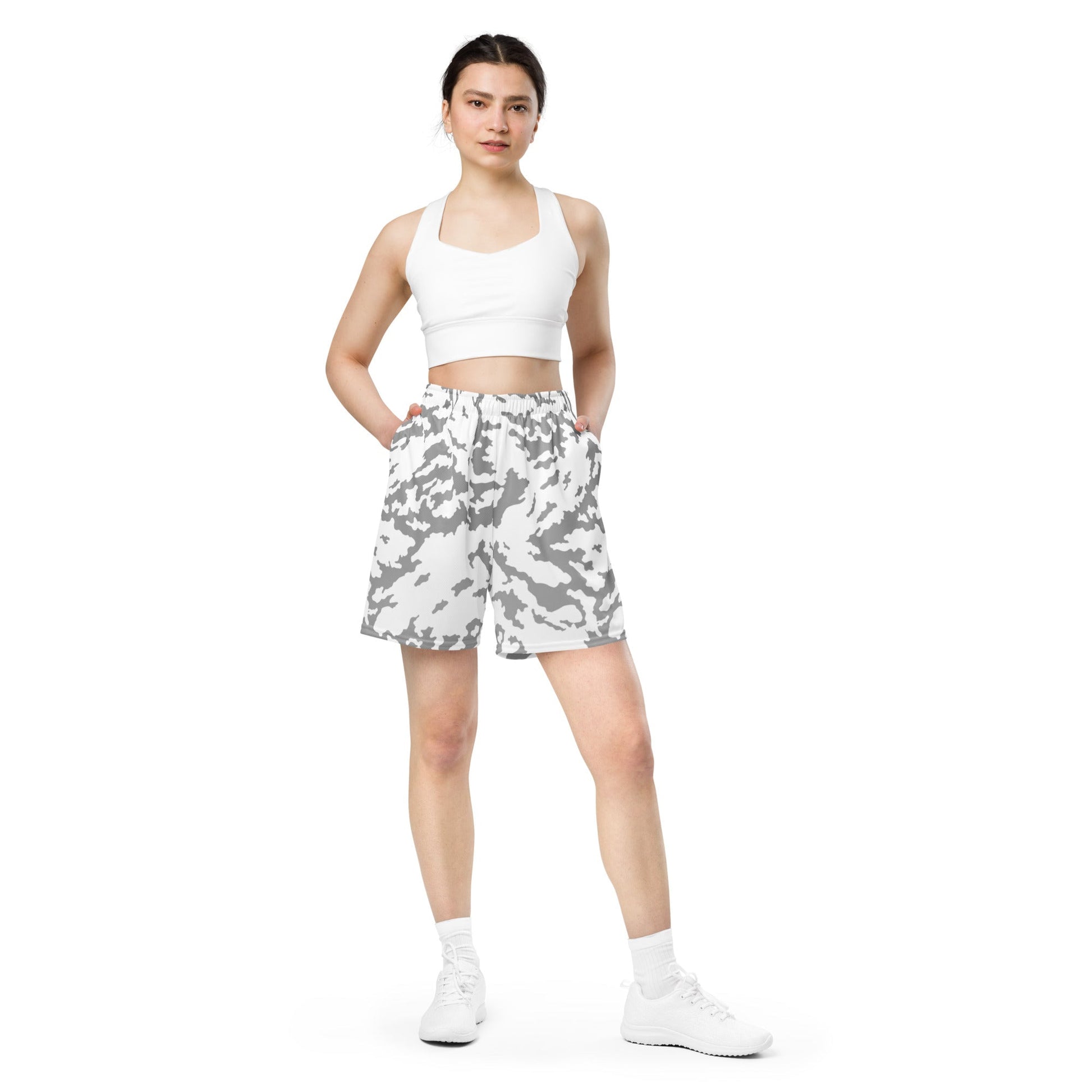 Russian Barvikha Red Dawn Snow Movie CAMO Unisex mesh shorts - Mesh Shorts