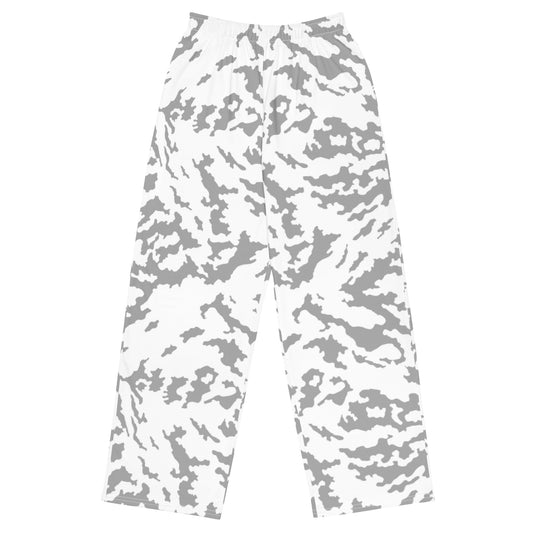 Russian Barvikha Red Dawn Snow Movie CAMO unisex wide-leg pants - 2XS - Wide-leg Pants