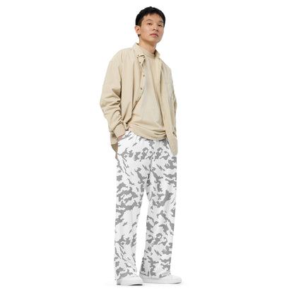 Russian Barvikha Red Dawn Snow Movie CAMO unisex wide-leg pants - Wide-leg Pants