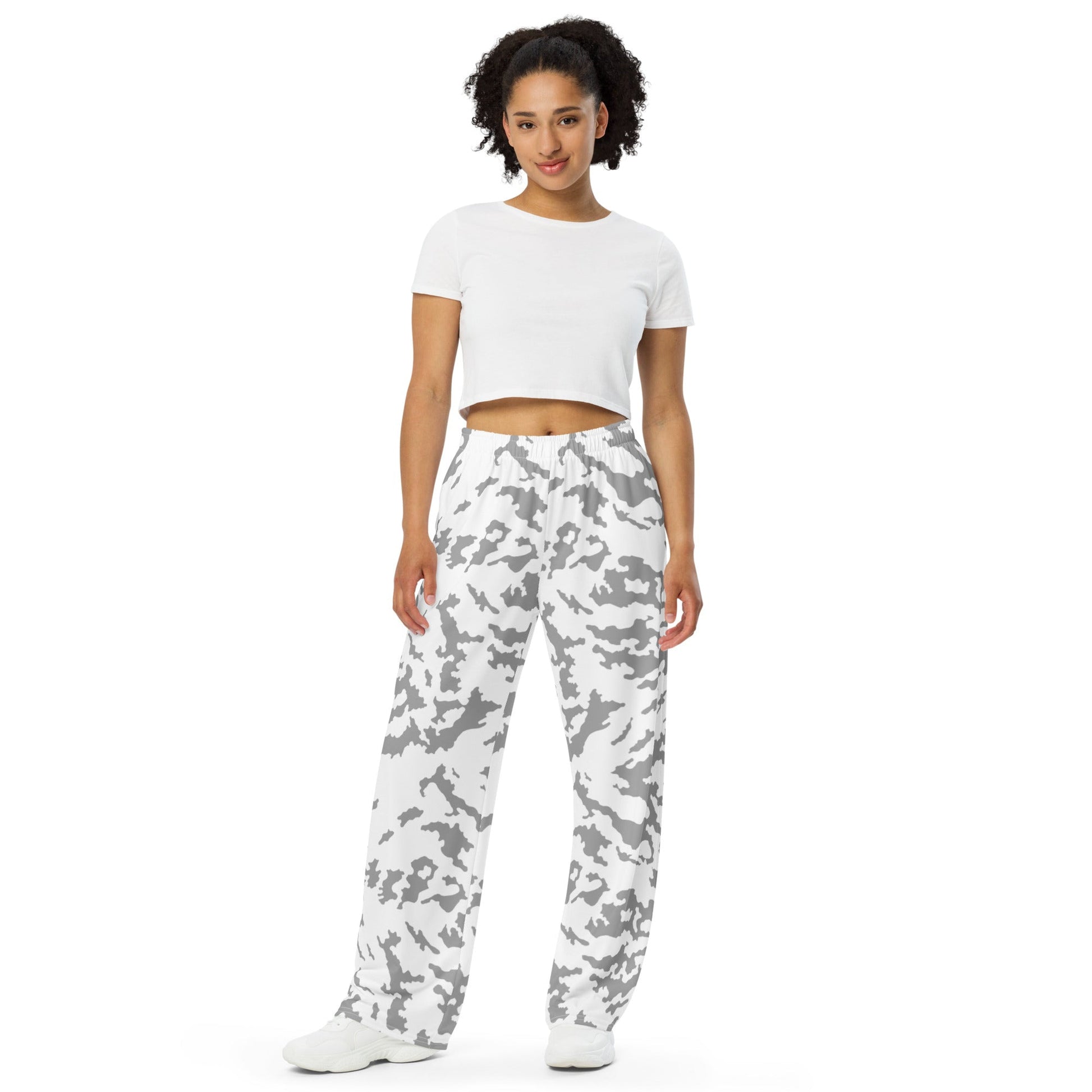 Russian Barvikha Red Dawn Snow Movie CAMO unisex wide-leg pants - Wide-leg Pants