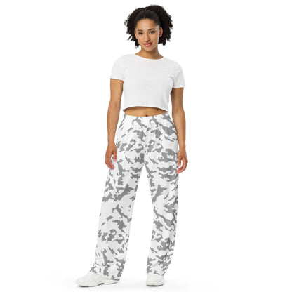 Russian Barvikha Red Dawn Snow Movie CAMO unisex wide-leg pants - Wide-leg Pants