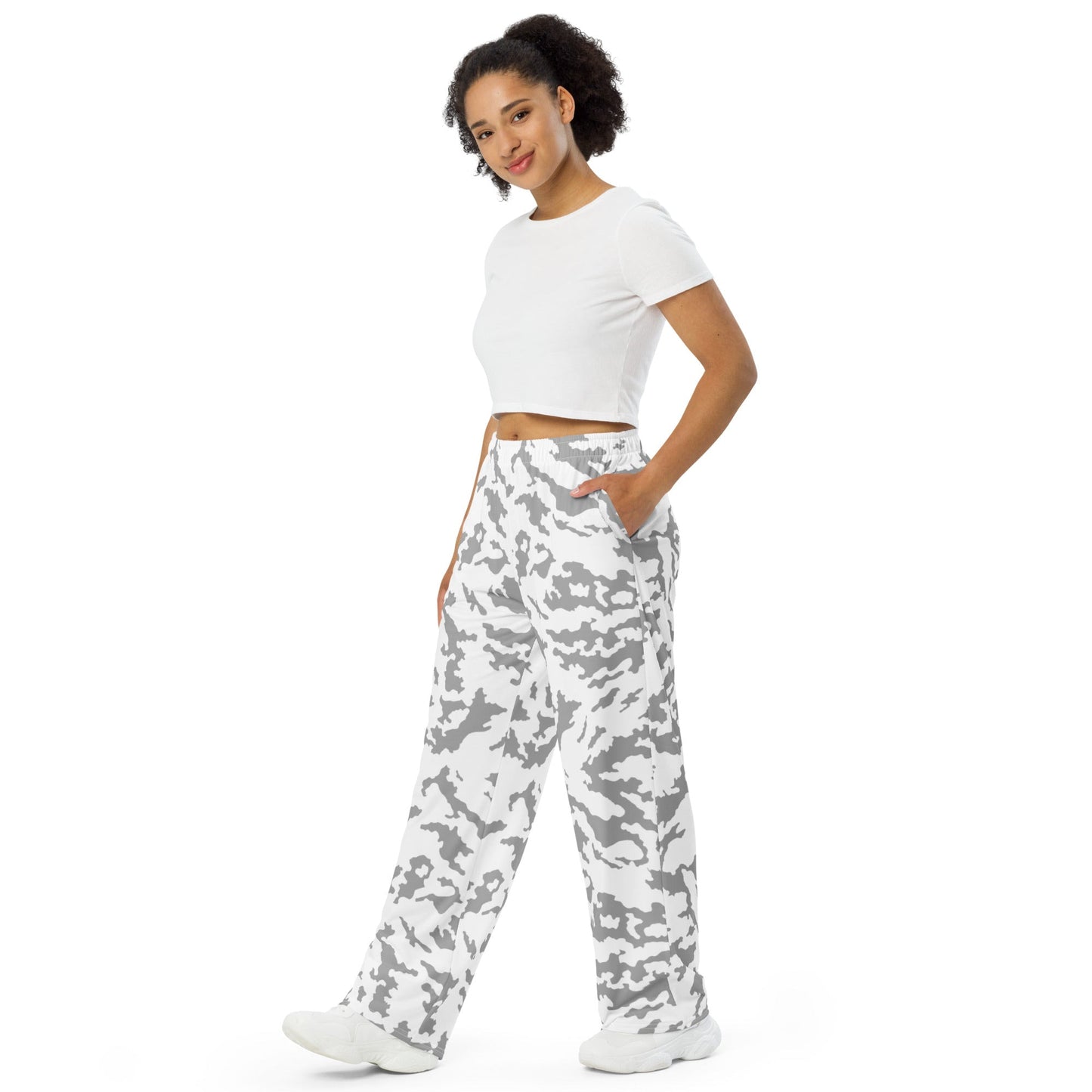 Russian Barvikha Red Dawn Snow Movie CAMO unisex wide-leg pants - Wide-leg Pants