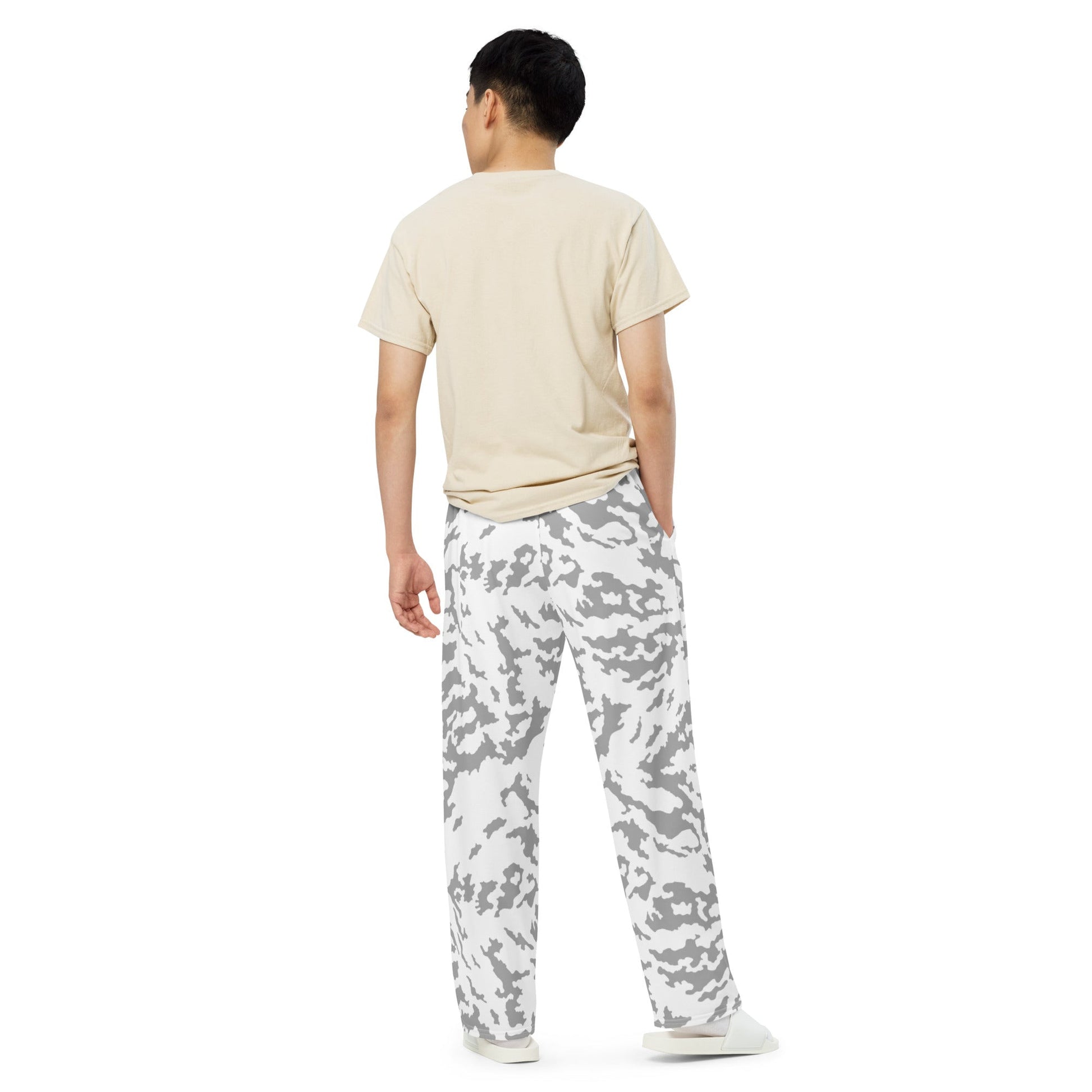 Russian Barvikha Red Dawn Snow Movie CAMO unisex wide-leg pants - Wide-leg Pants
