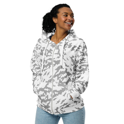 Russian Barvikha Red Dawn Snow Movie CAMO Unisex Zip Hoodie