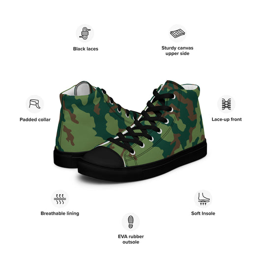 Russian Barvikha Spring CAMO Mens high top canvas shoes - High Top Canvas Shoes