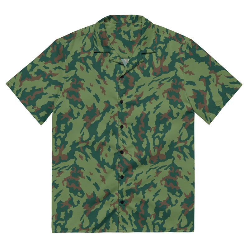 Barvikha Spring Russian CAMO Unisex Short-Sleeve Button Shirt - 2XS - Button-Up