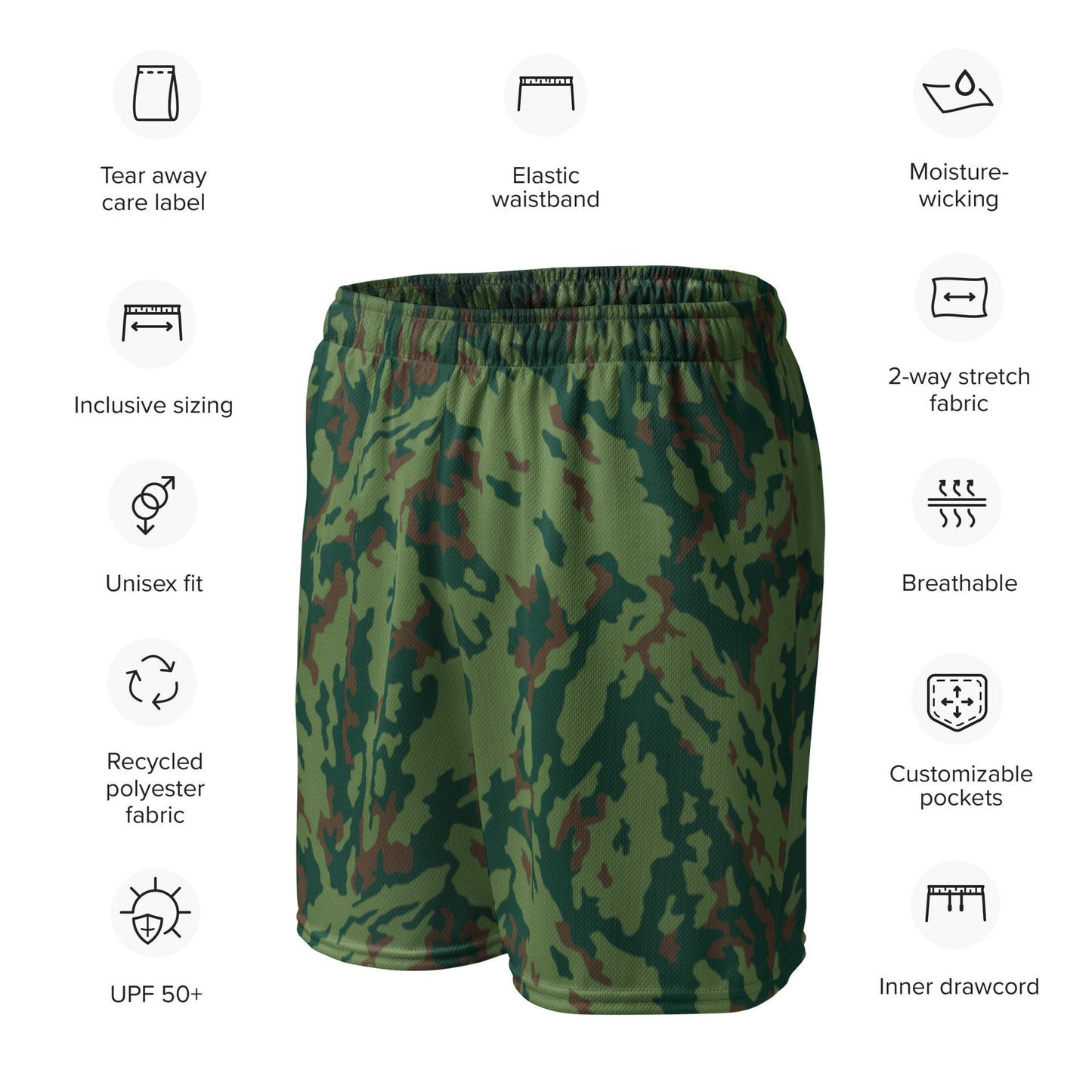 Russian Barvikha Spring CAMO Unisex mesh shorts - Mesh Shorts