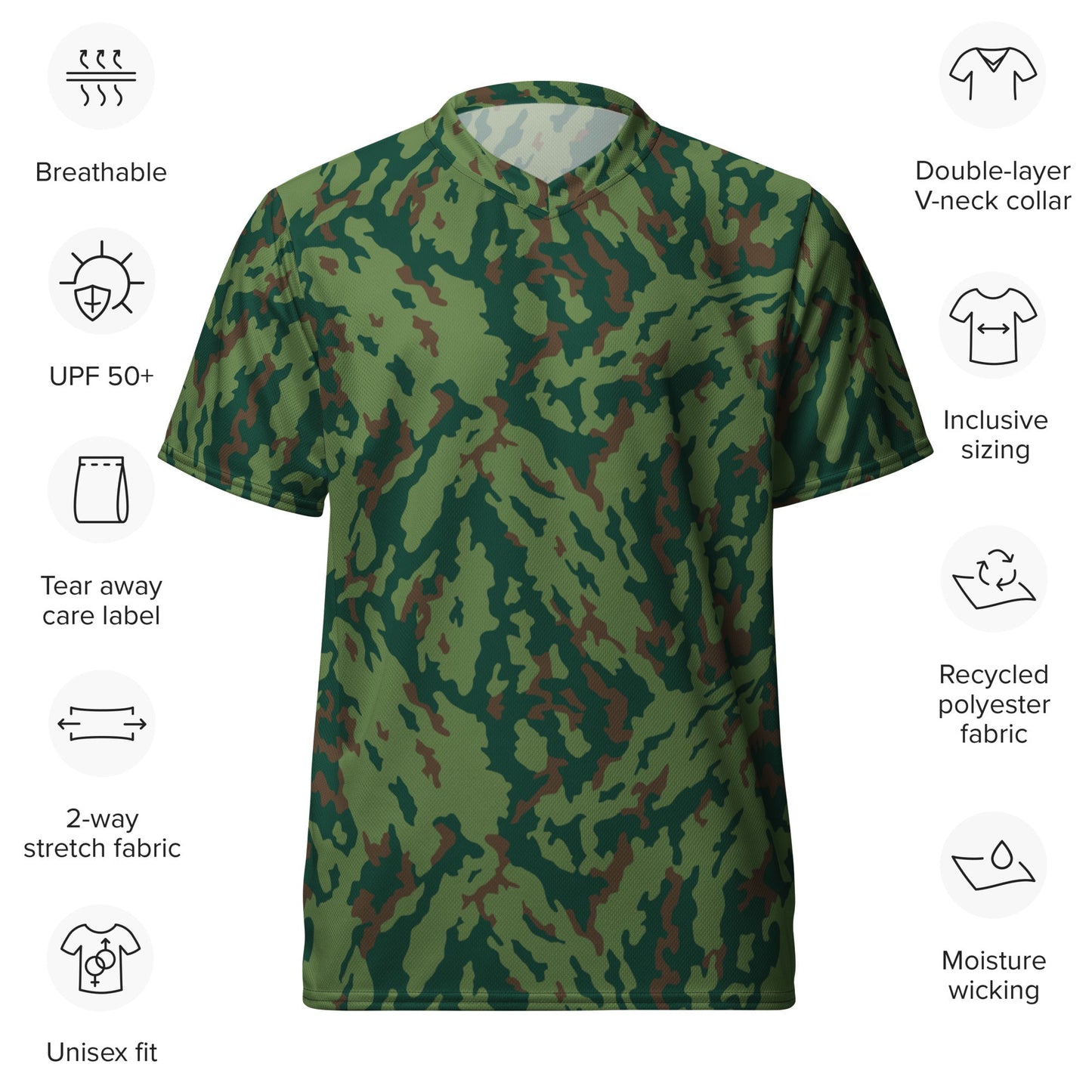 Russian Barvikha Spring CAMO unisex sports jersey - Sports Jerseys