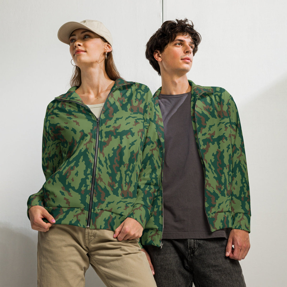 ジャケット・アウター TIGHTBOOTH BRANCH CAMO TRACK JACKET CAMO HQ - Barvikha Spring Russian CAMO Unisex Track Jacket
